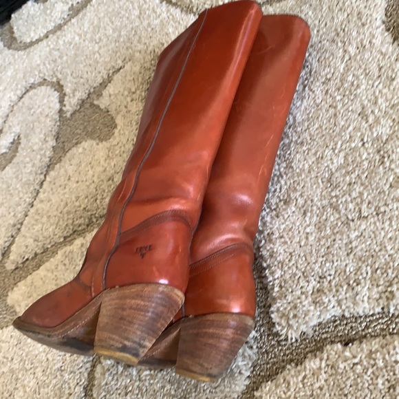 Frye boots Vintage 1970s cognac authentic leather - Picture 9 of 11